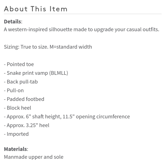 Indigo Rd. Adore Snakeskin Boots Block Heel 8.5 - Picture 2 of 9